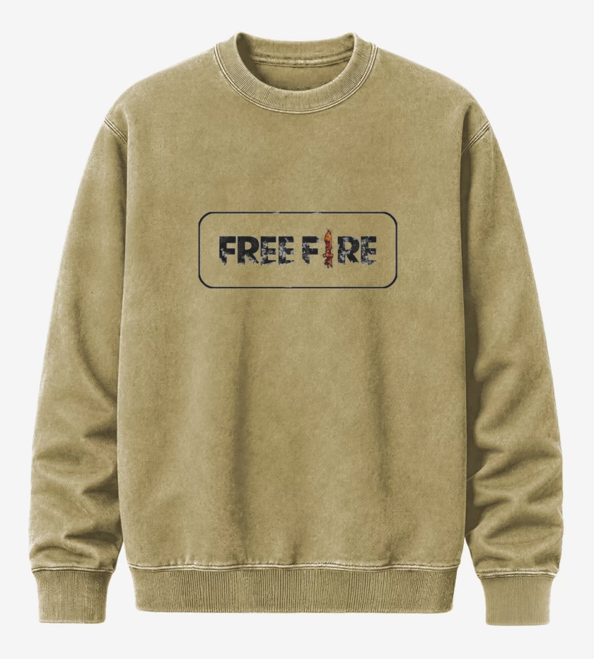 Poleron Polo Acid Wash Beige de Free fire 3
