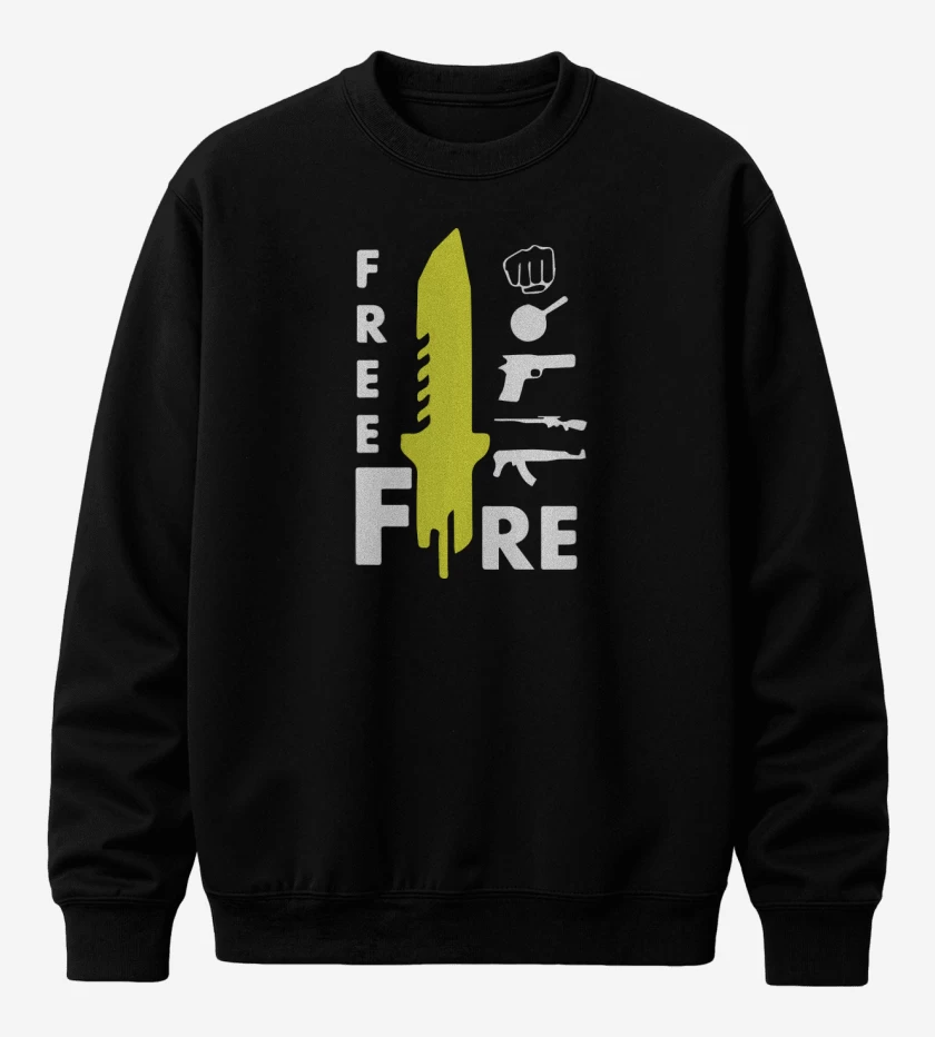 Poleron polo Negro de Free fire 4