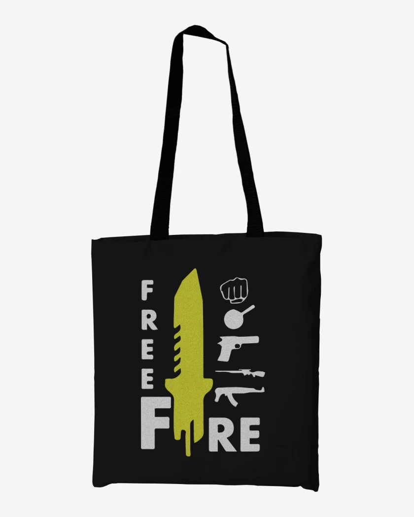 Totebag Negro de Free fire 4