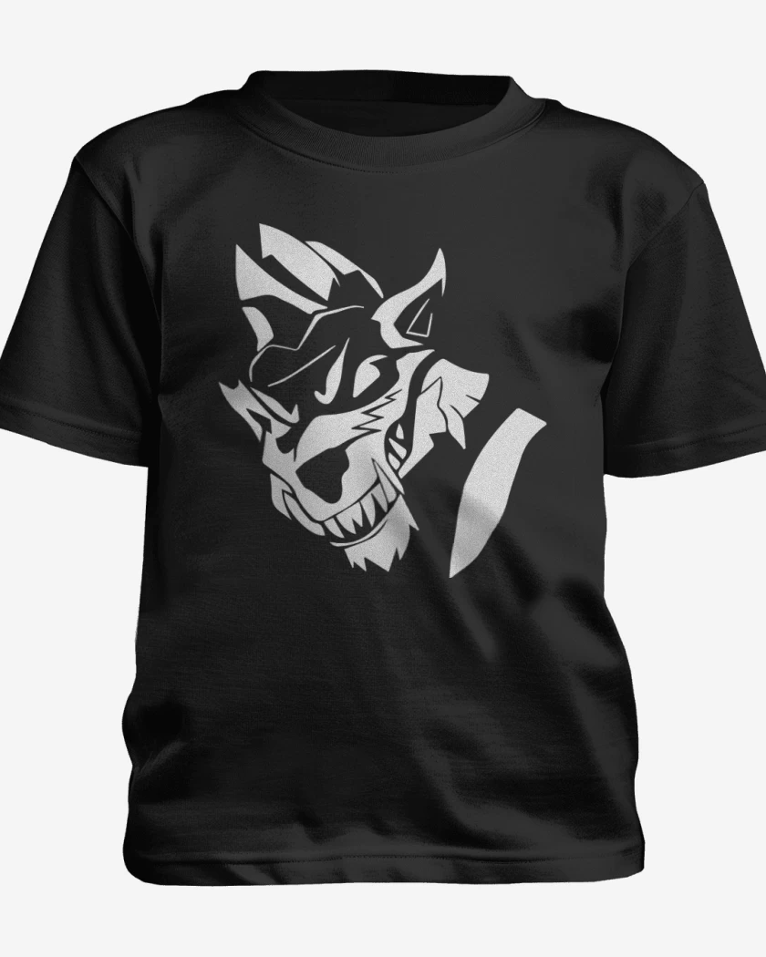 Polera de niño Negro de Lobo fornite