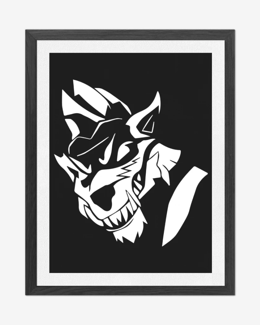 Cuadro decorativo Lobo fornite