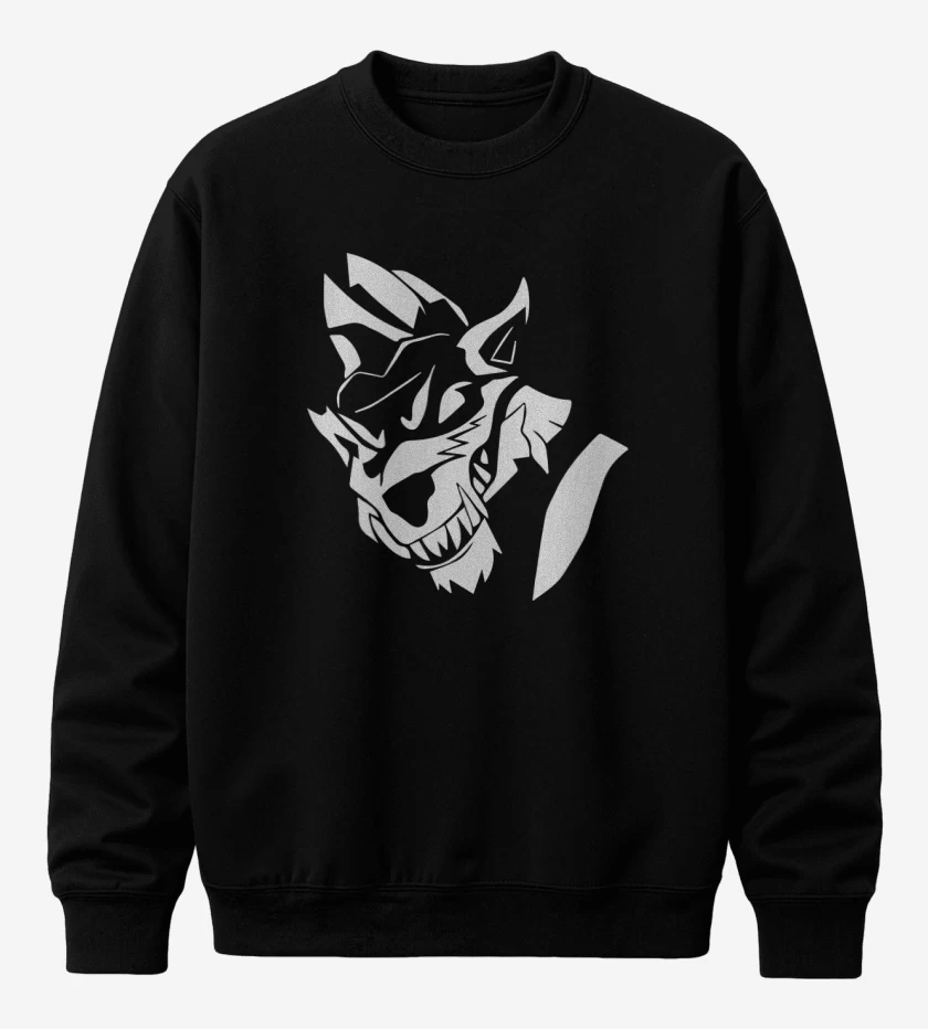 Poleron polo Negro de Lobo fornite