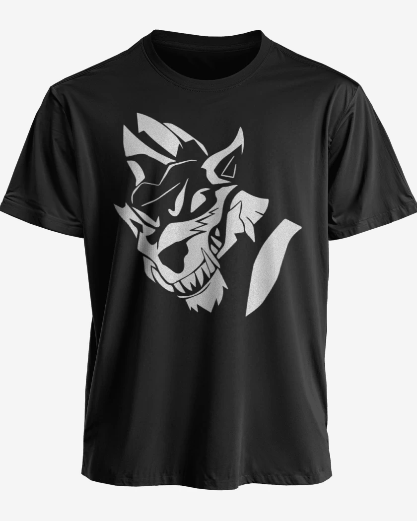 Polera premium Negro de Lobo fornite
