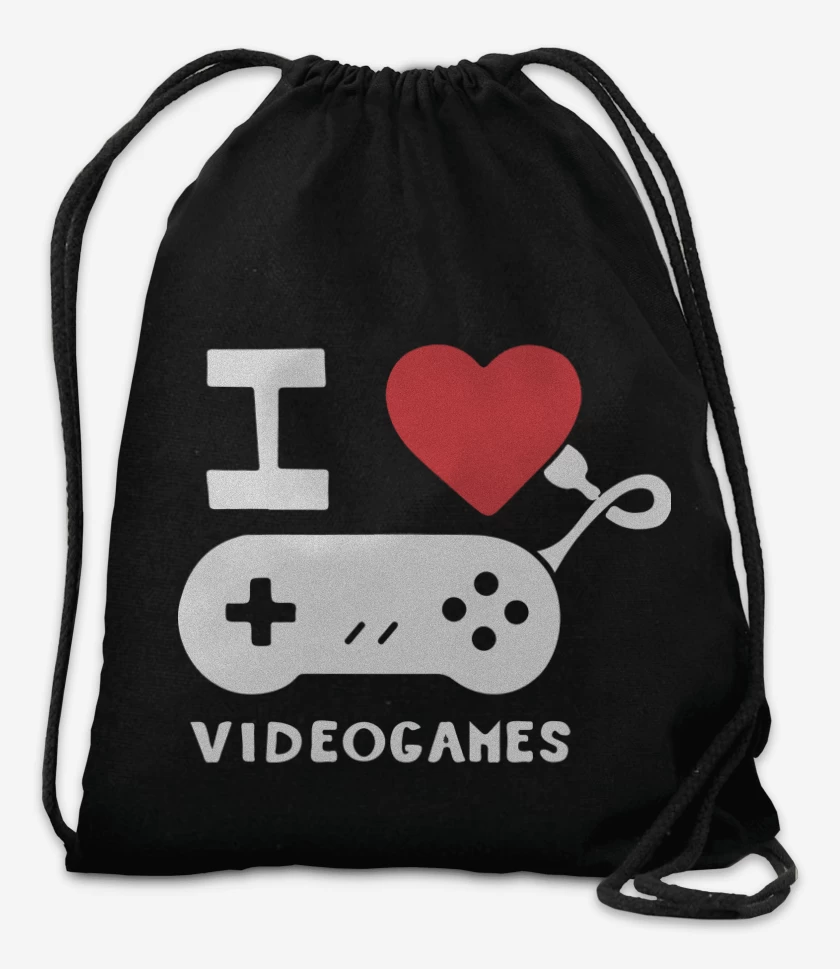 Mochila Negro de I love videogames
