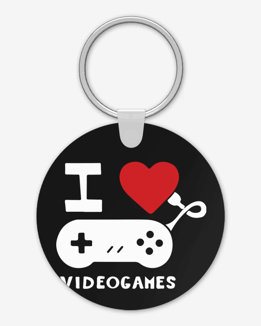 Llavero Negro de I love videogames