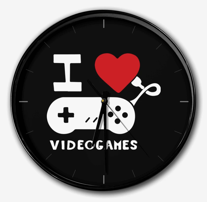 Reloj Negro de I love videogames