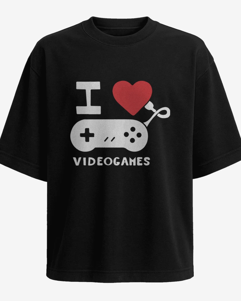 Polera Oversize I love videogames