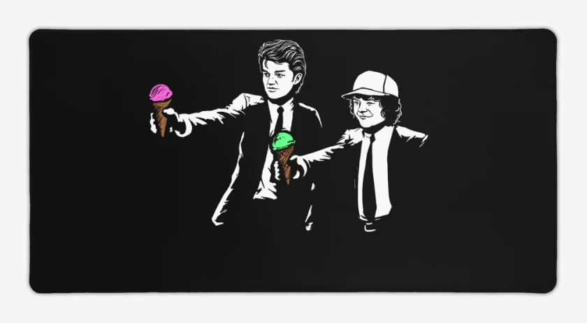 Mouse pad Gamer Negro de Stranger things 5