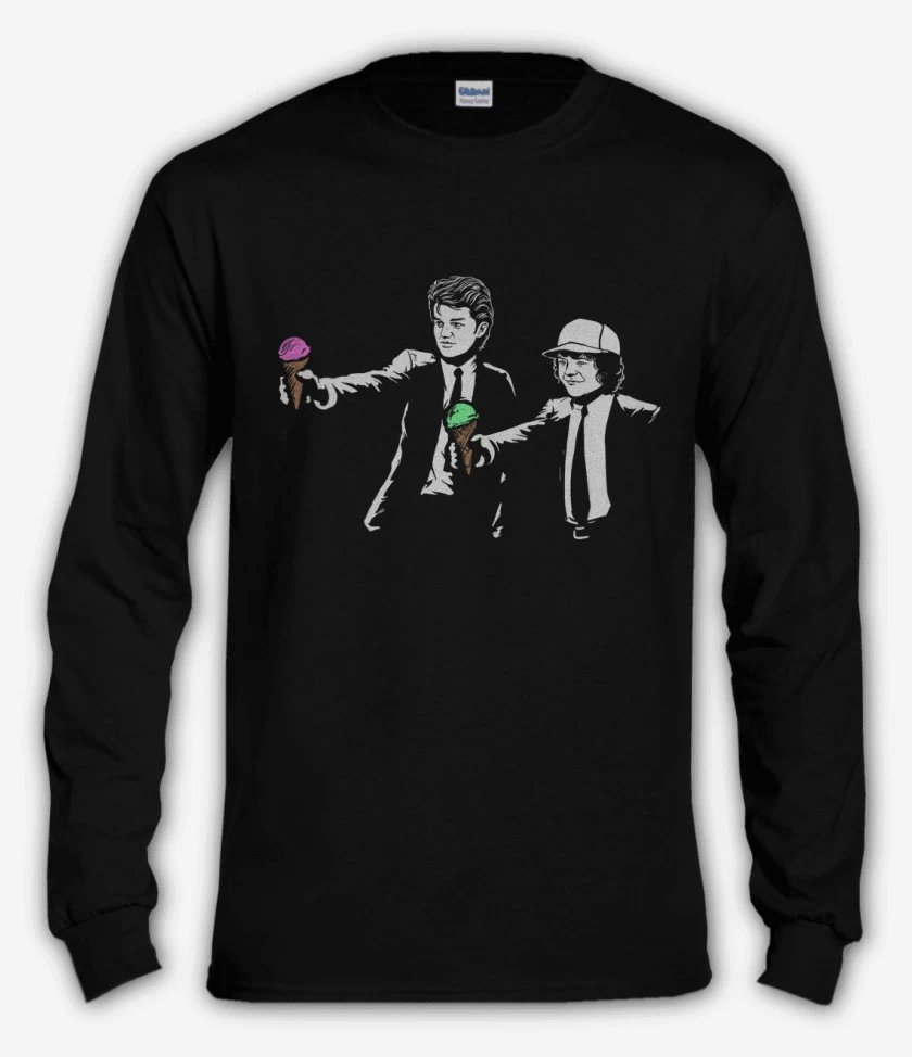 Polera manga larga Negro de Stranger things 5