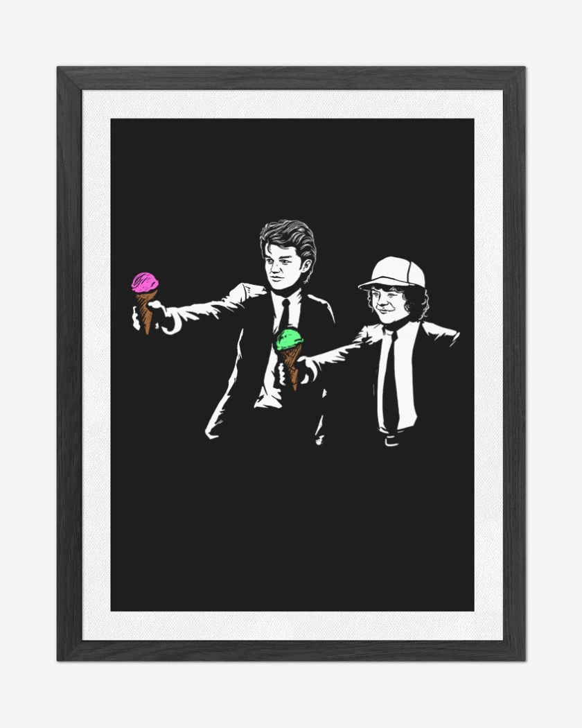 Cuadro decorativo Negro de Stranger things 5