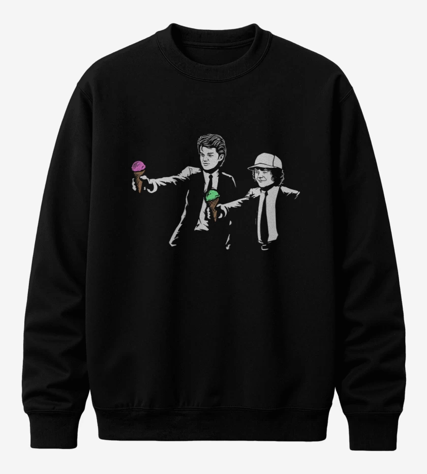 Poleron polo Negro de Stranger things 5