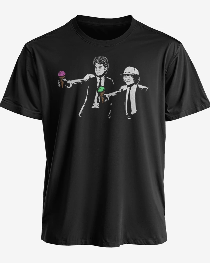 Polera premium Negro de Stranger things 5