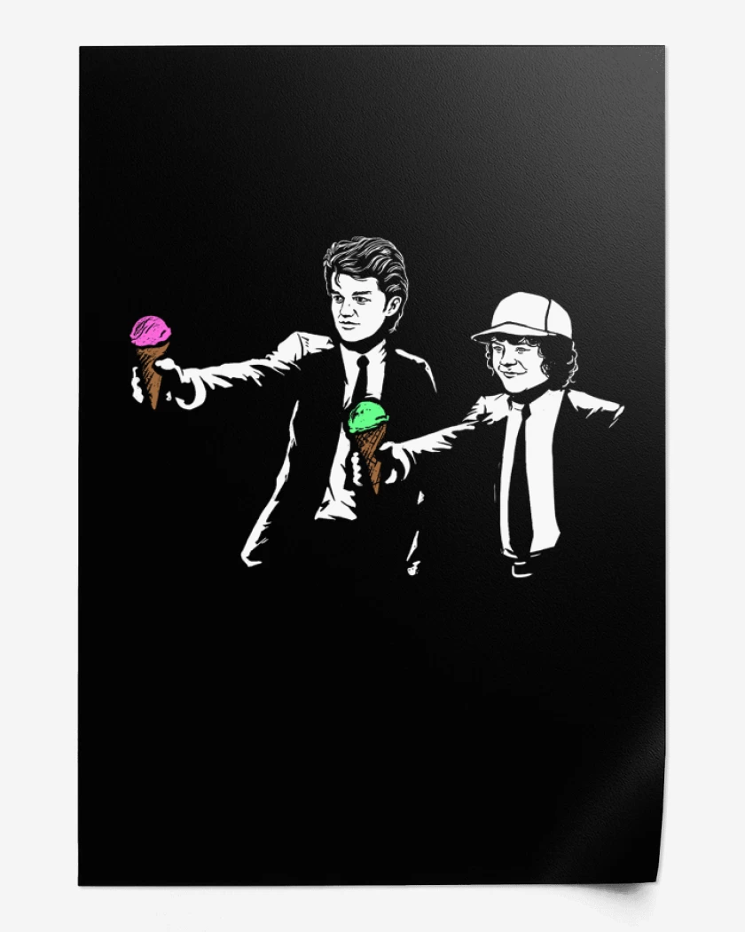 Print Negro de Stranger things 5