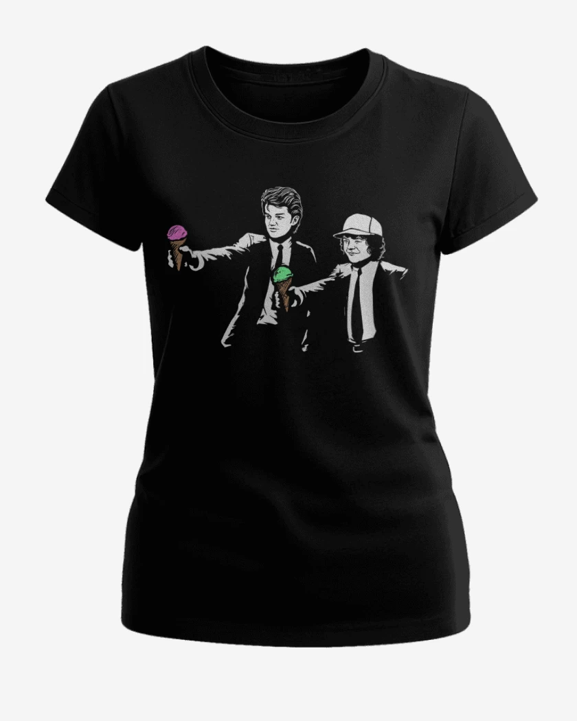 Polera de Mujer Negro de Stranger things 5