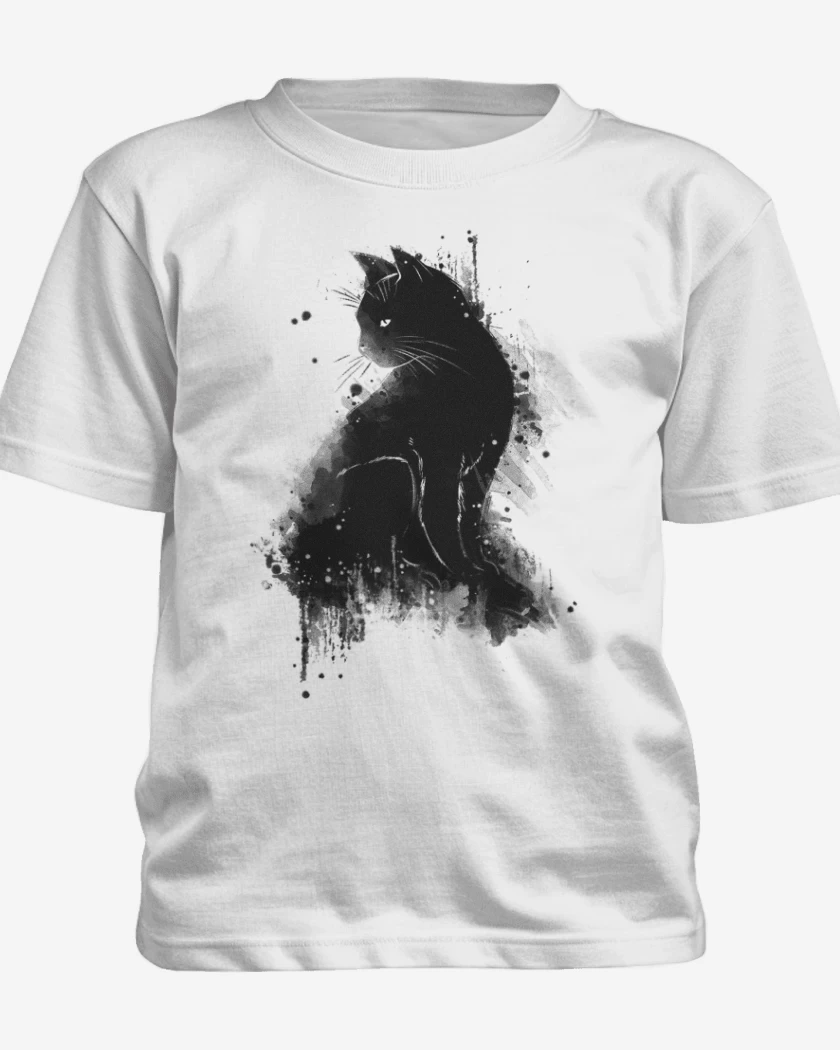 Polera de niño Cat water colors