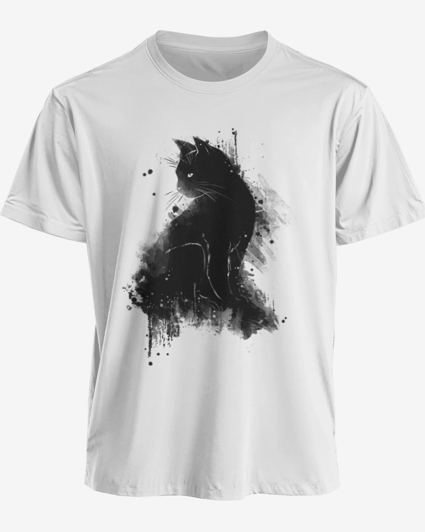 Polera Cat water colors