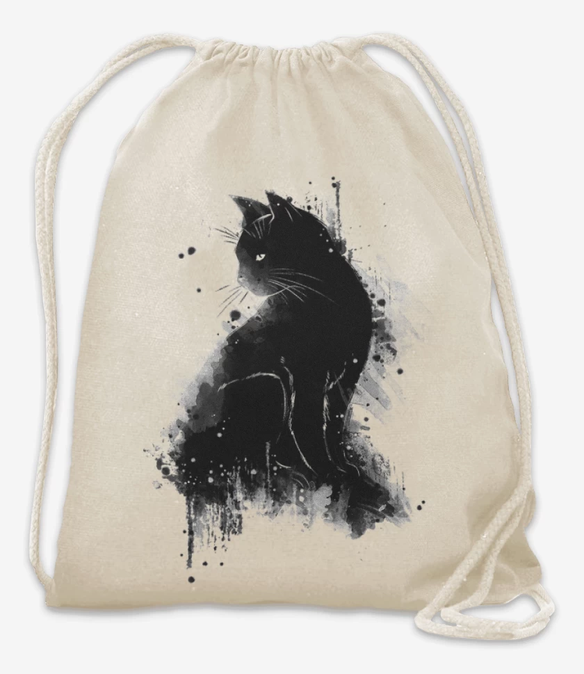 Mochila Blanco de Cat water colors