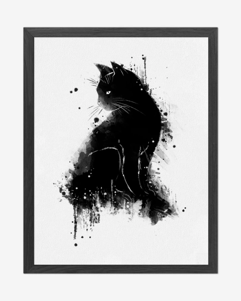 Cuadro decorativo Cat water colors