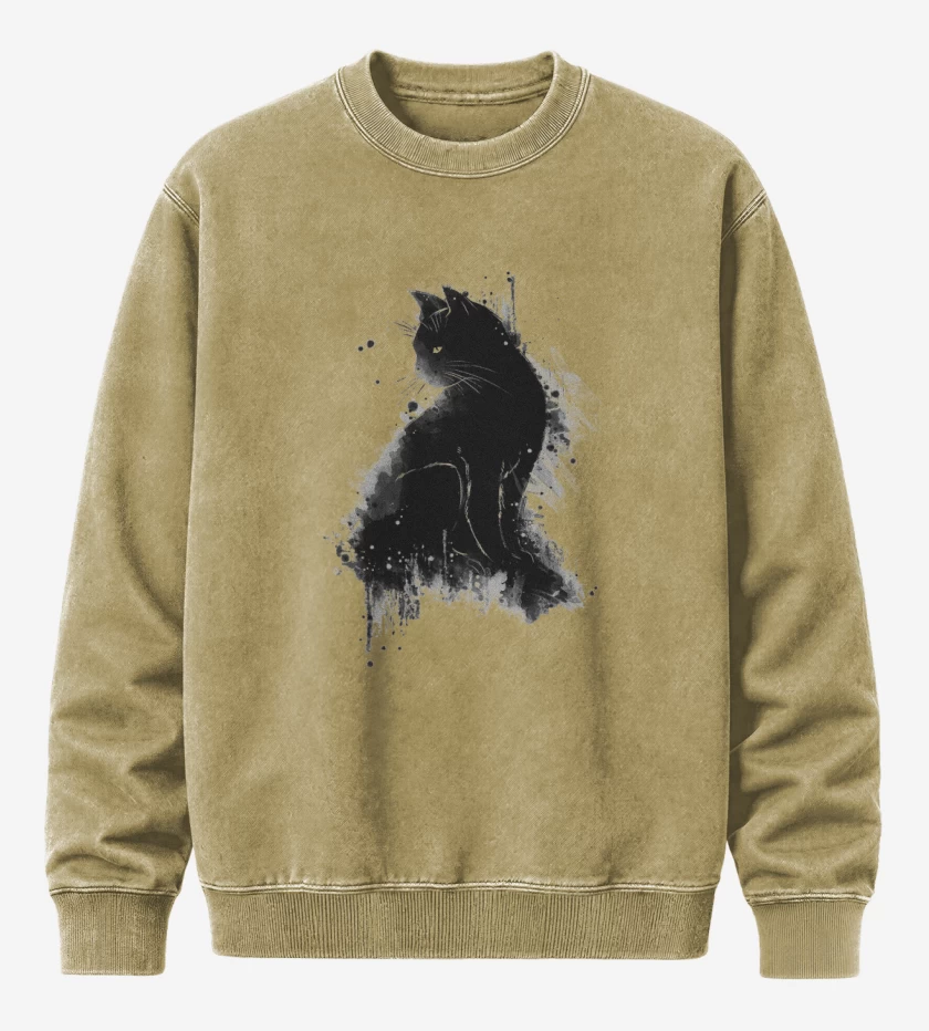 Poleron Polo Acid Wash Beige de Cat water colors