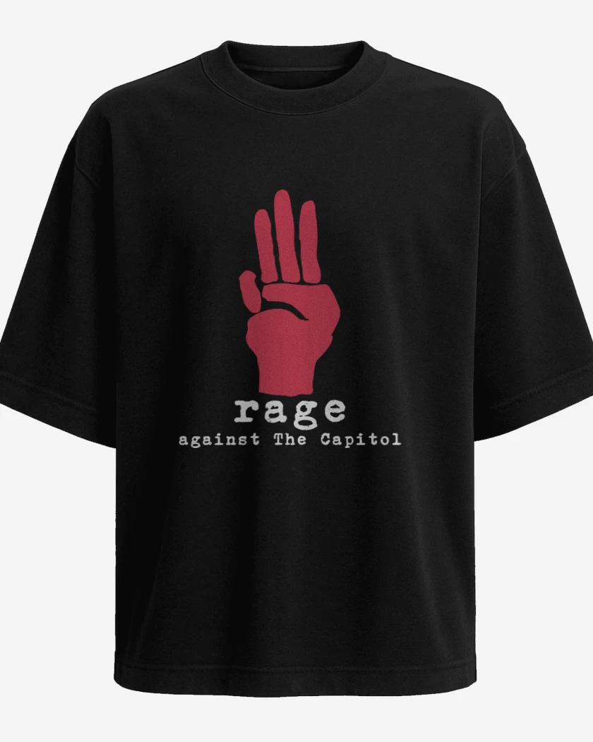 Polera Oversize THG - Rage against The Capitol