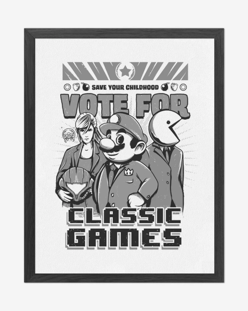 Cuadro decorativo Blanco de Classic games