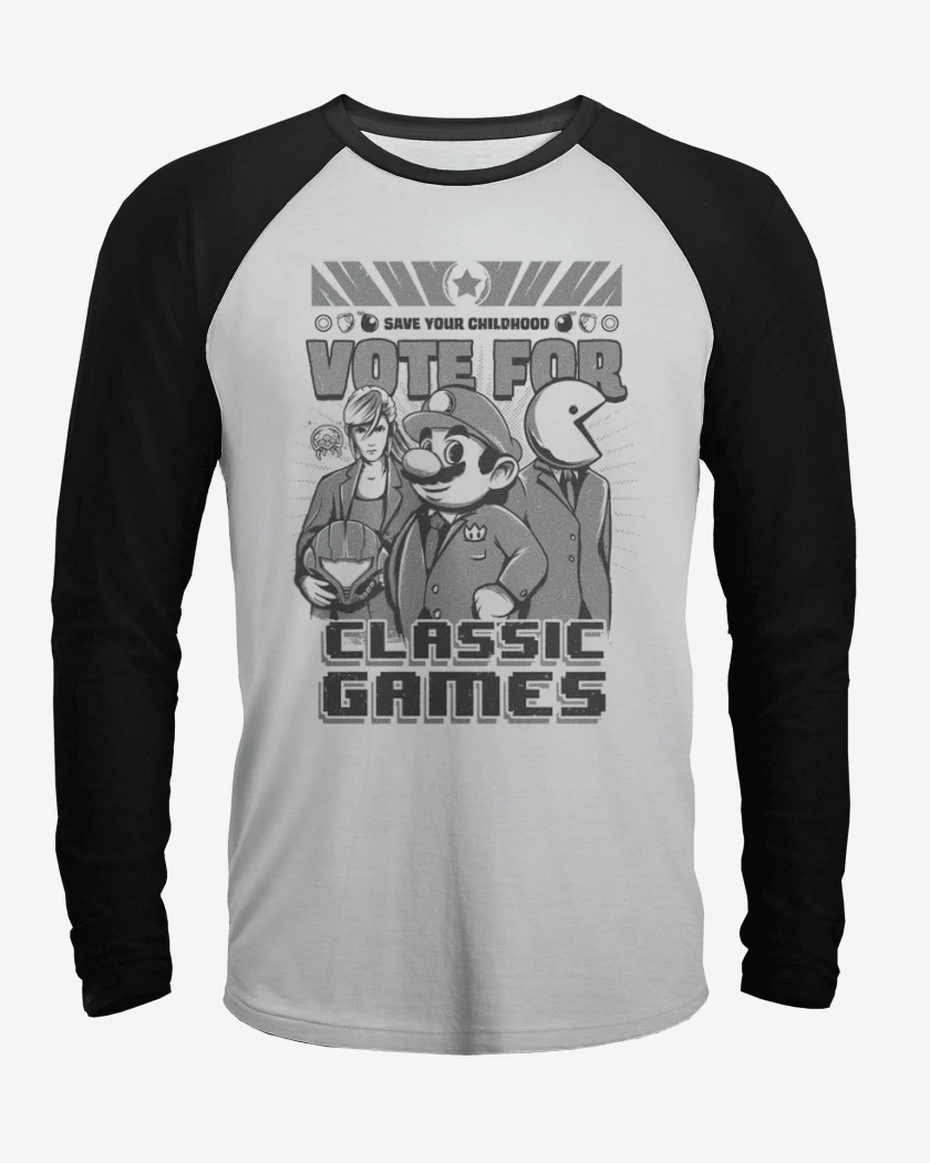 Polera Raglan Classic games