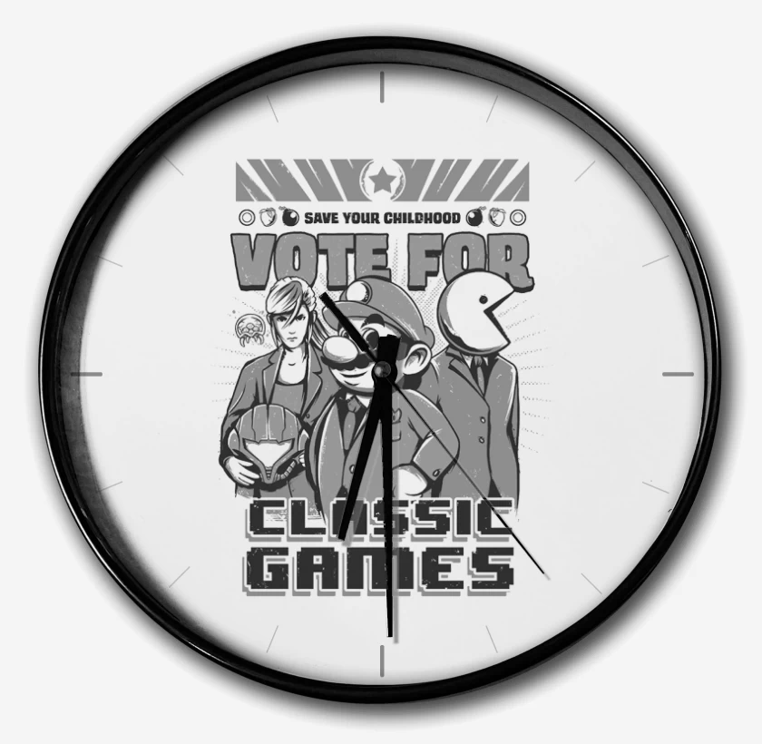 Reloj Blanco de Classic games