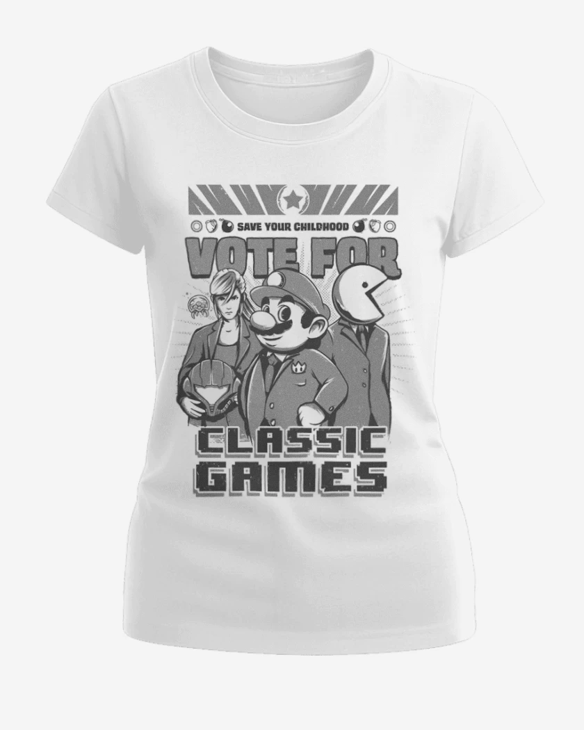 Polera de Mujer Blanco de Classic games
