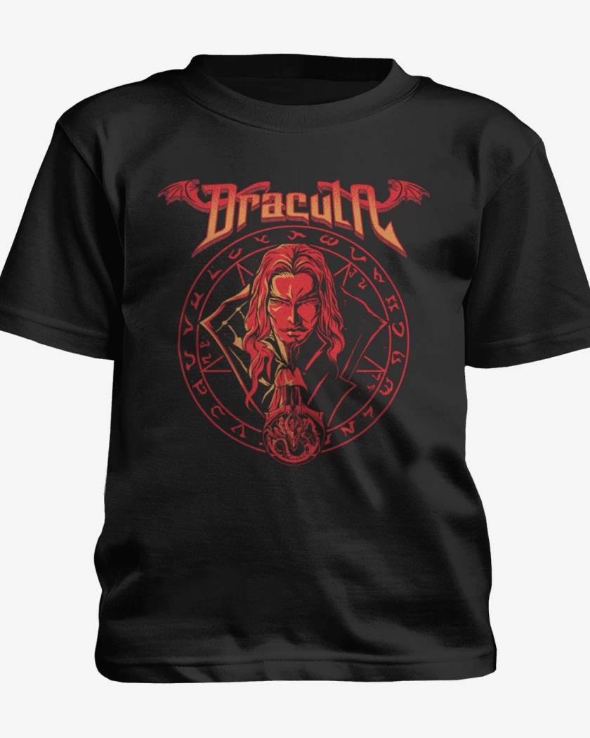 Polera de niño Negro de Fuerzas de dracula