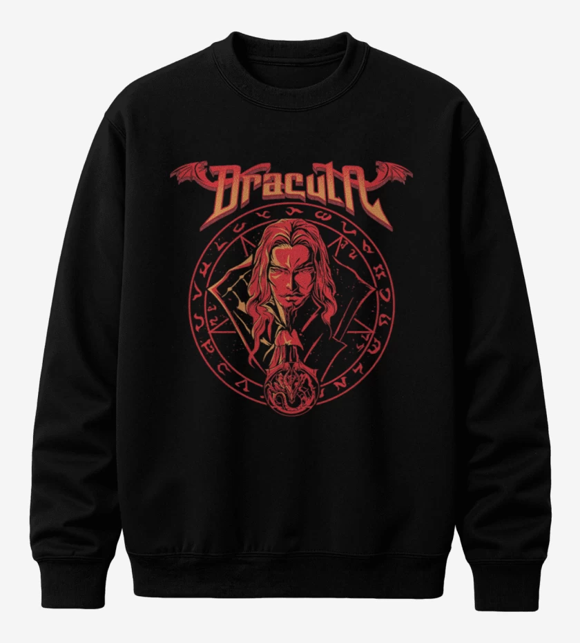 Poleron polo Negro de Fuerzas de dracula
