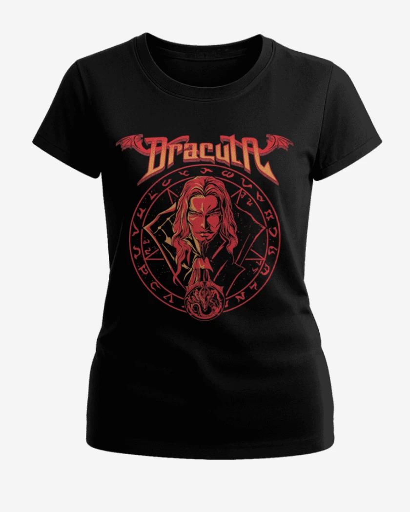 Polera de Mujer Negro de Fuerzas de dracula