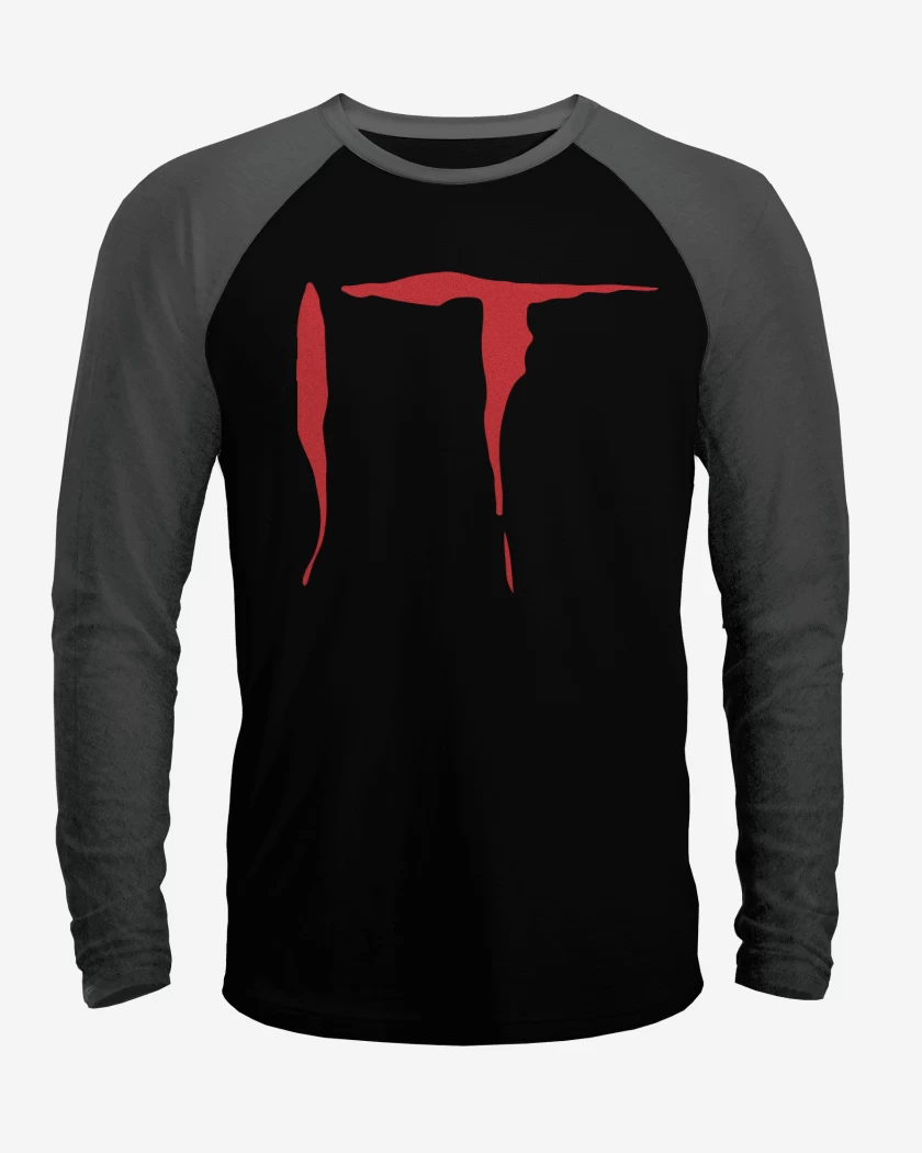 Polera Raglan Negro / Negro Heather de It