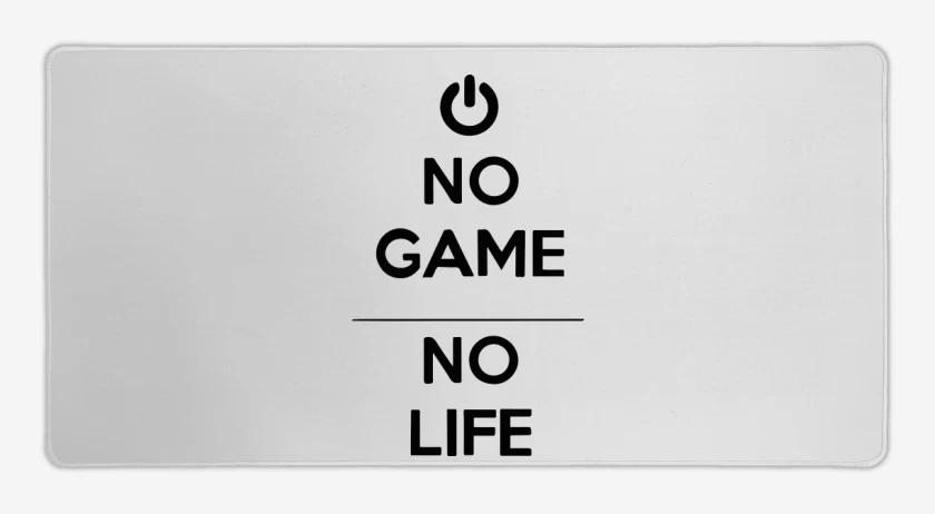 Mouse pad Gamer Blanco de No game no life