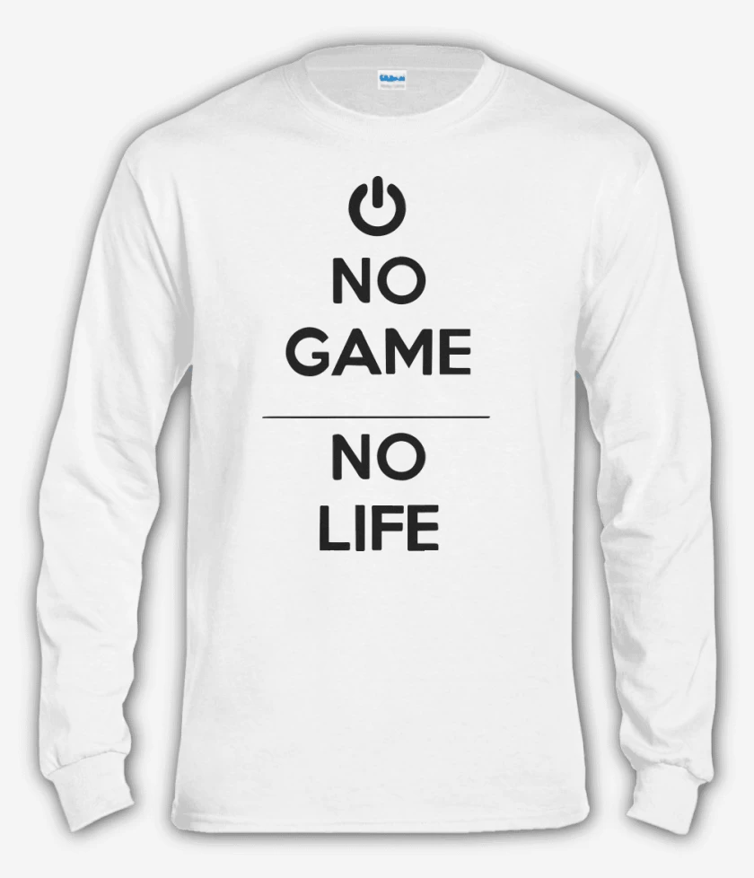 Polera manga larga Blanco de No game no life