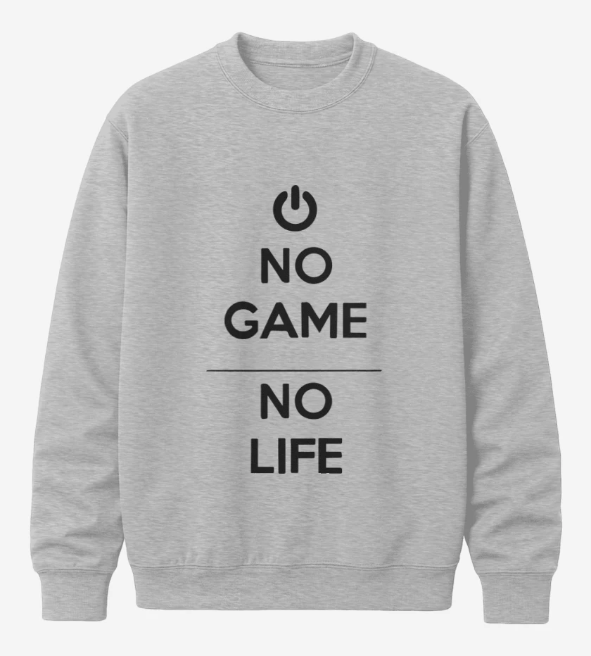 Poleron polo Gris Melange de No game no life