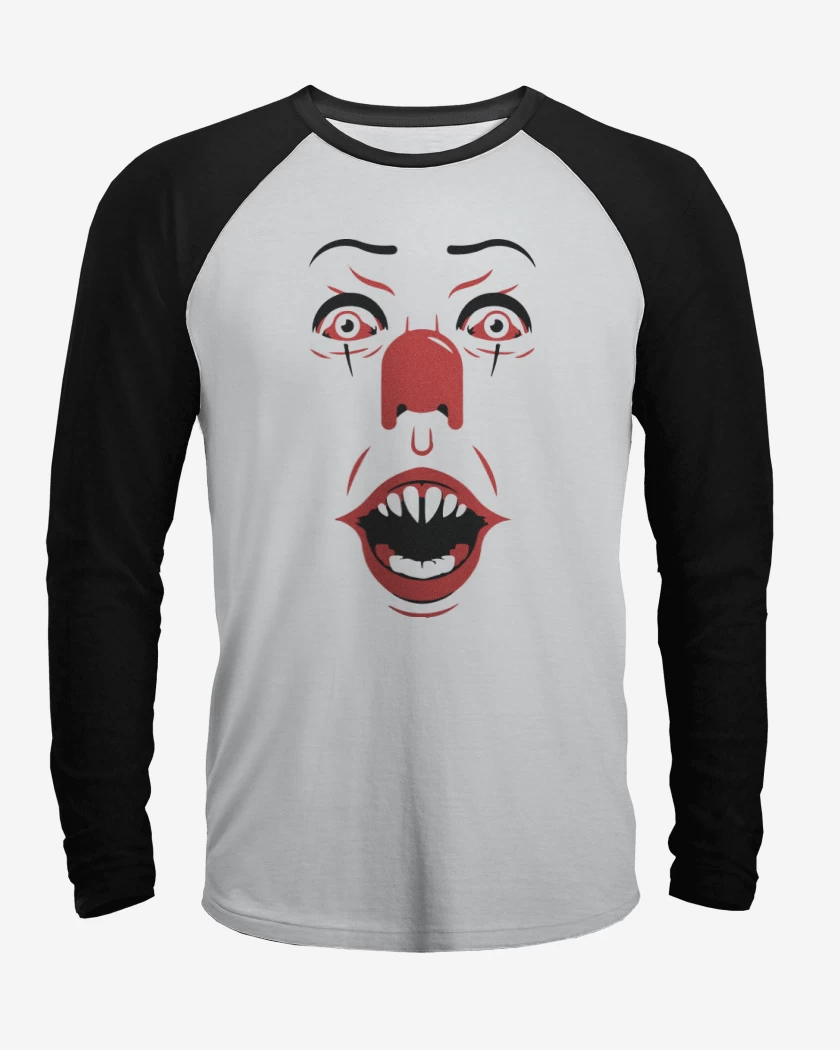 Polera Raglan Blanco / Negro de Payasito
