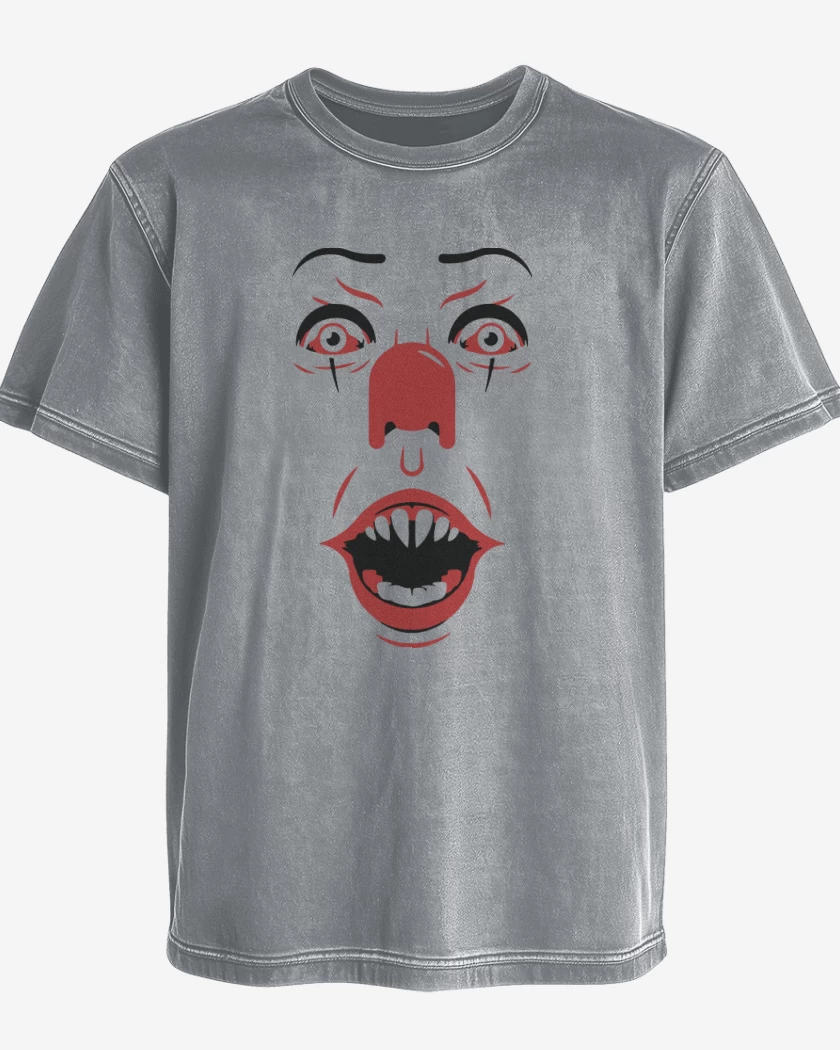 Polera desgastada Gris Melange de Payasito