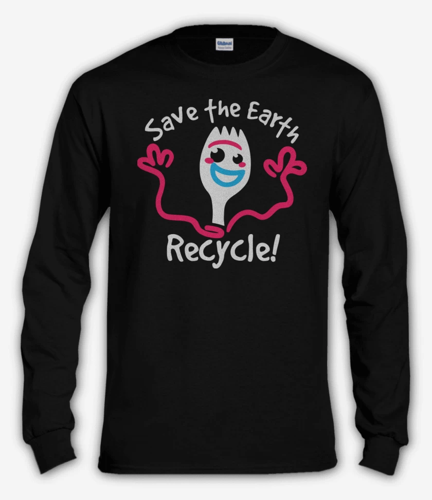 Polera manga larga Negro de Recycle