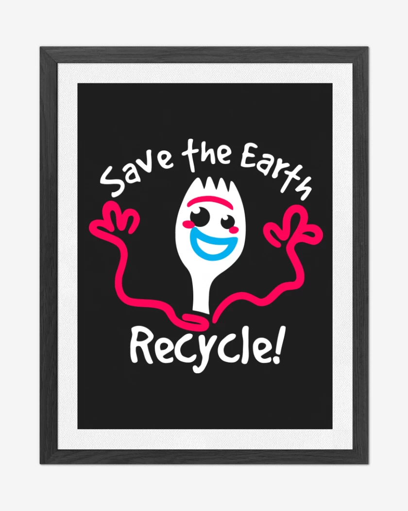 Cuadro decorativo Negro de Recycle