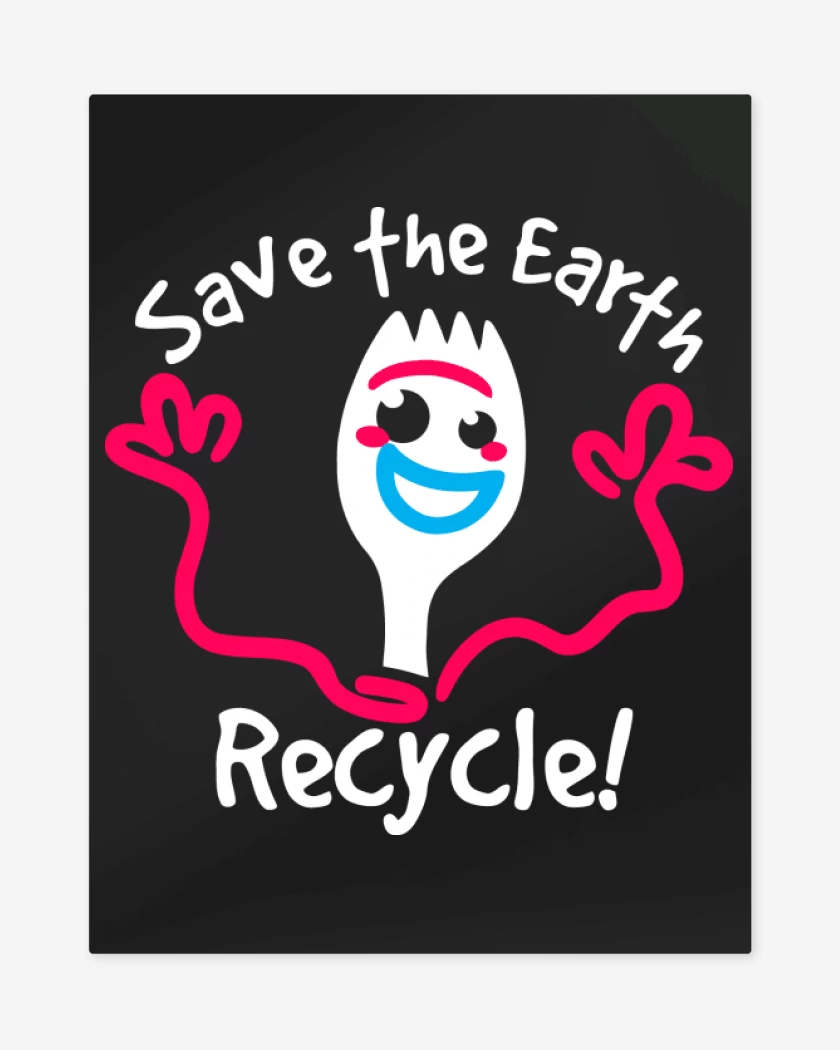 Print metalico Negro de Recycle