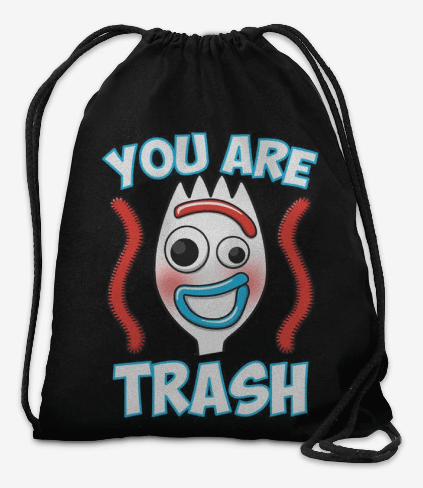 Mochila Negro de You are trash