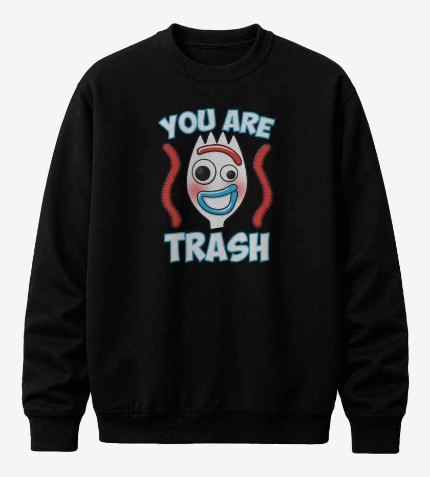 Poleron polo Negro de You are trash