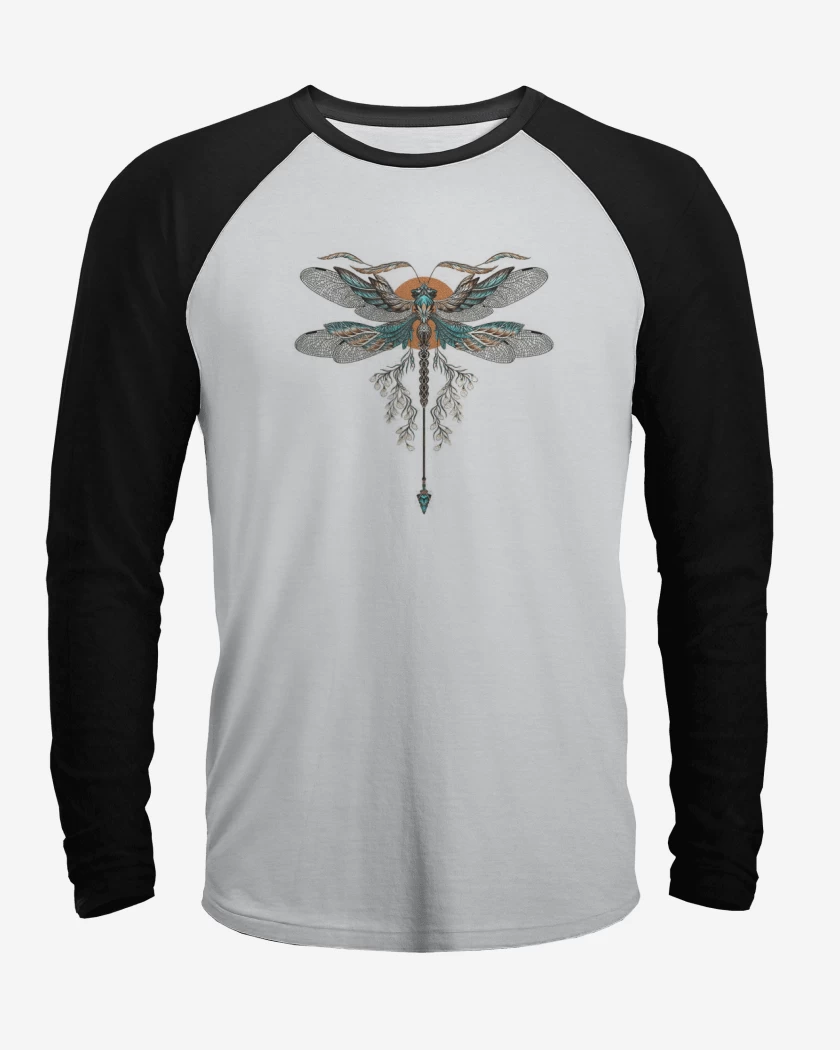 Polera Raglan Blanco / Negro de Lubelu 