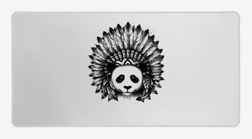 Mouse pad Gamer Blanco de Indiopanda