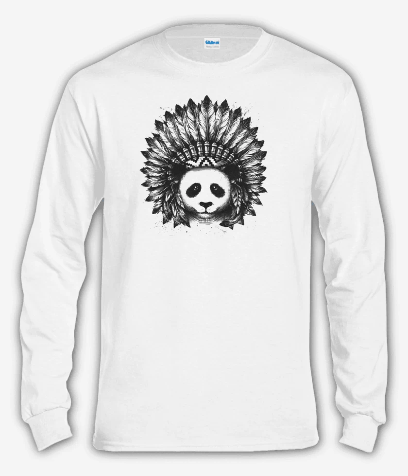 Polera manga larga Blanco de Indiopanda