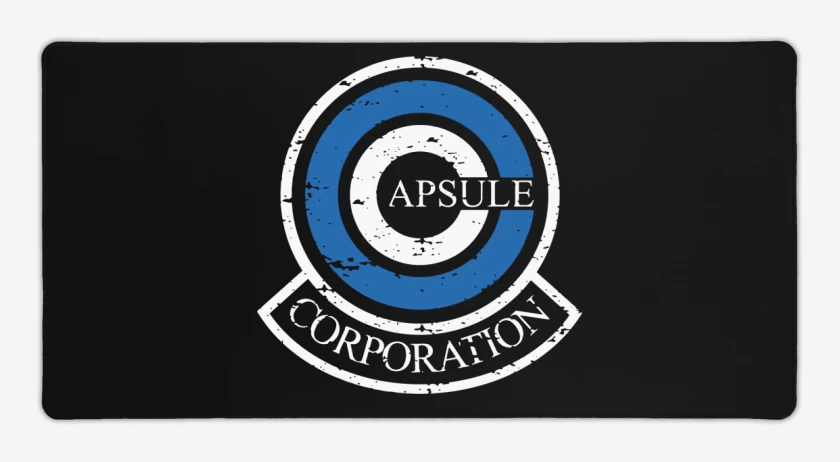 Mouse pad Gamer Negro de Capsule Corporation