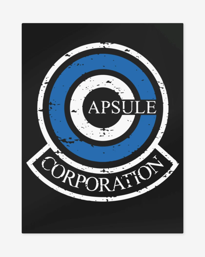 Print metalico Negro de Capsule Corporation