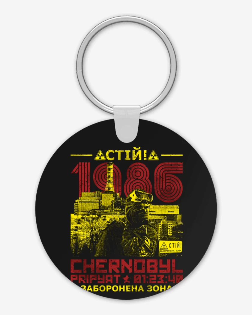 Llavero Negro de Chernobyl 86