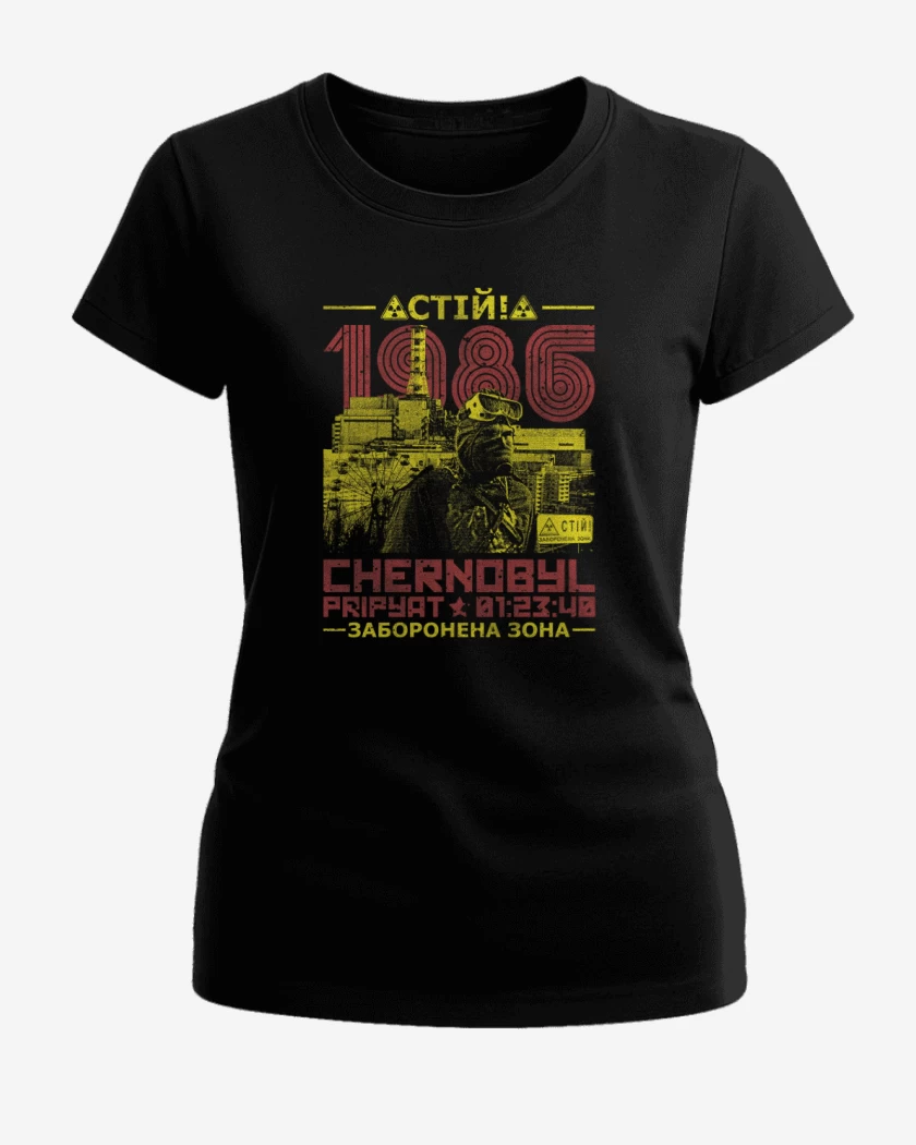 Polera de Mujer Negro de Chernobyl 86