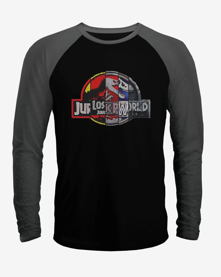 Polera Raglan Negro / Negro Heather de Jurlosicpworld